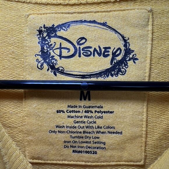 Disney The Lion King Crew Neck Sweatshirt Womens Size Medium Yellow‎ Long Sleeve - Picture 6 of 9